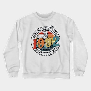 Funny Reel Cool Mom Hunting 1992 Lengend Father's Day Gift Crewneck Sweatshirt